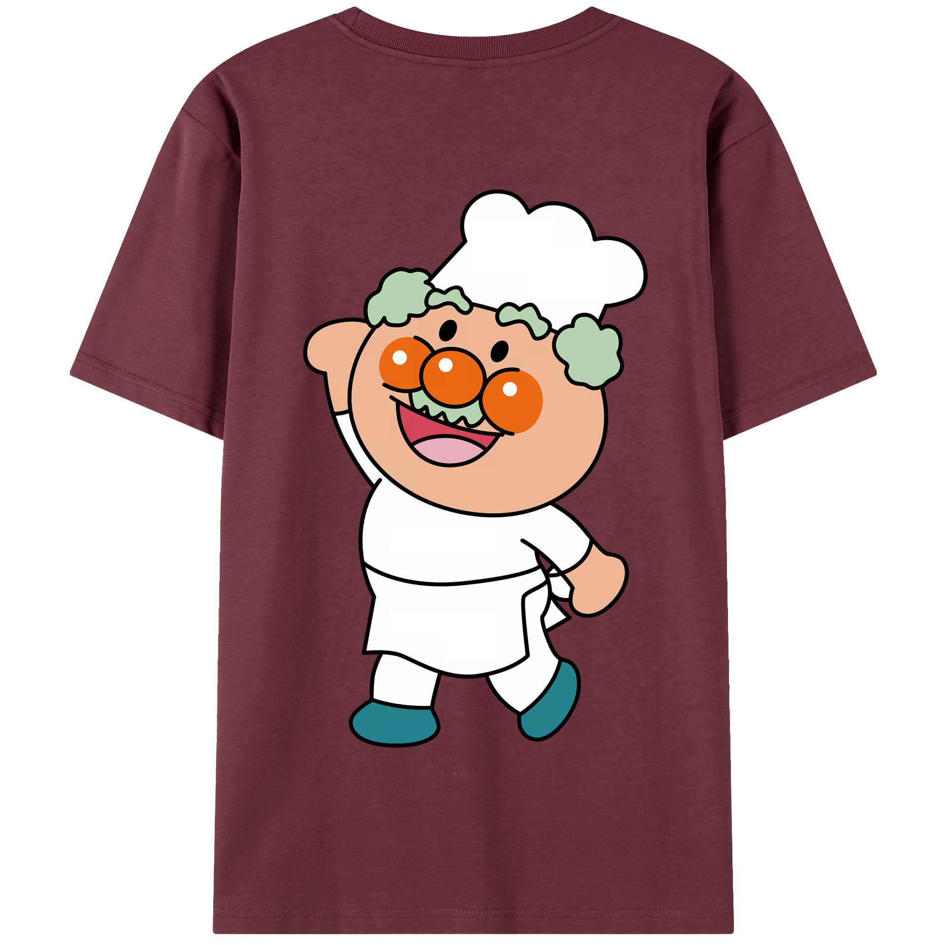 （画像用） アンパンマン Anpanman 綿100％半袖Tシャツ（背面プリント）